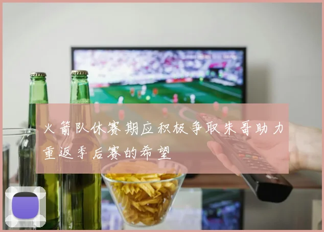 火箭队休赛期应积极争取朱哥助力重返季后赛的希望